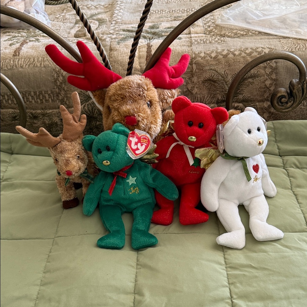 Vintage Ty Beanie Babies Christmas collection